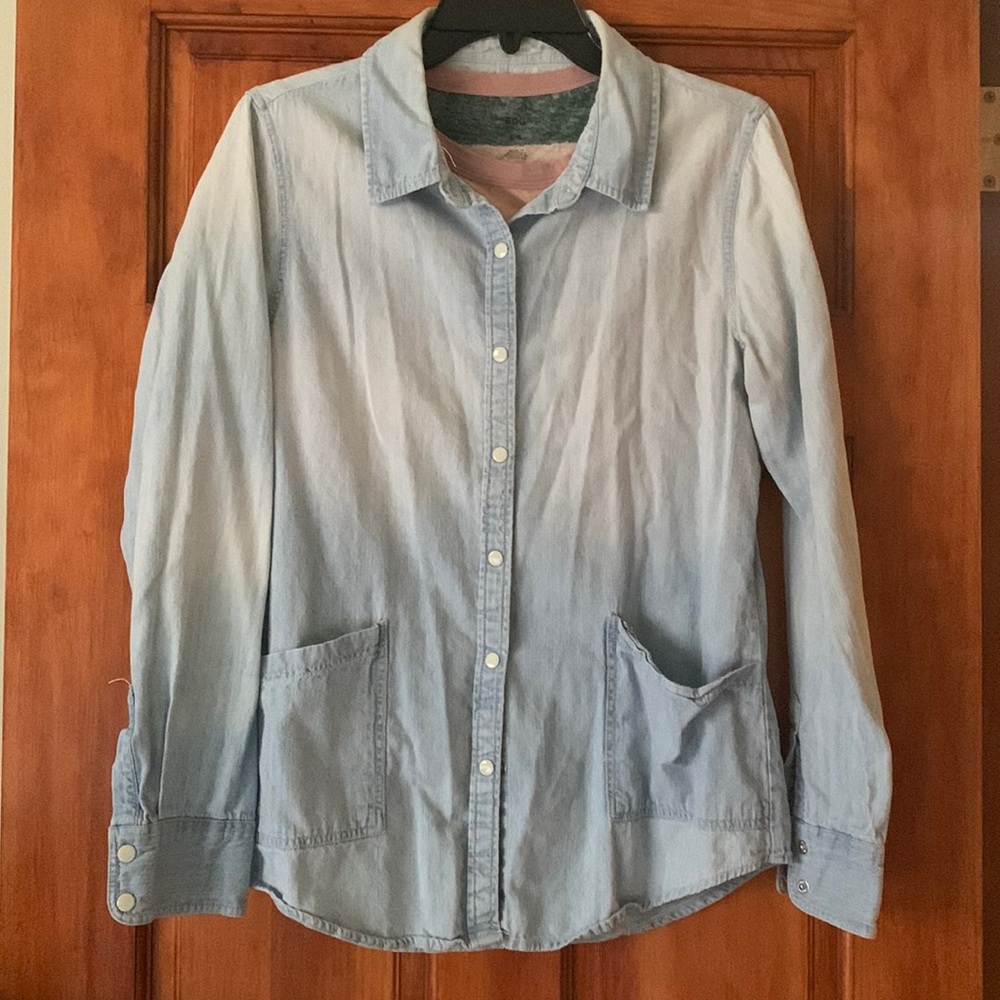 BYCORPUS Jean button down shirt with snaps